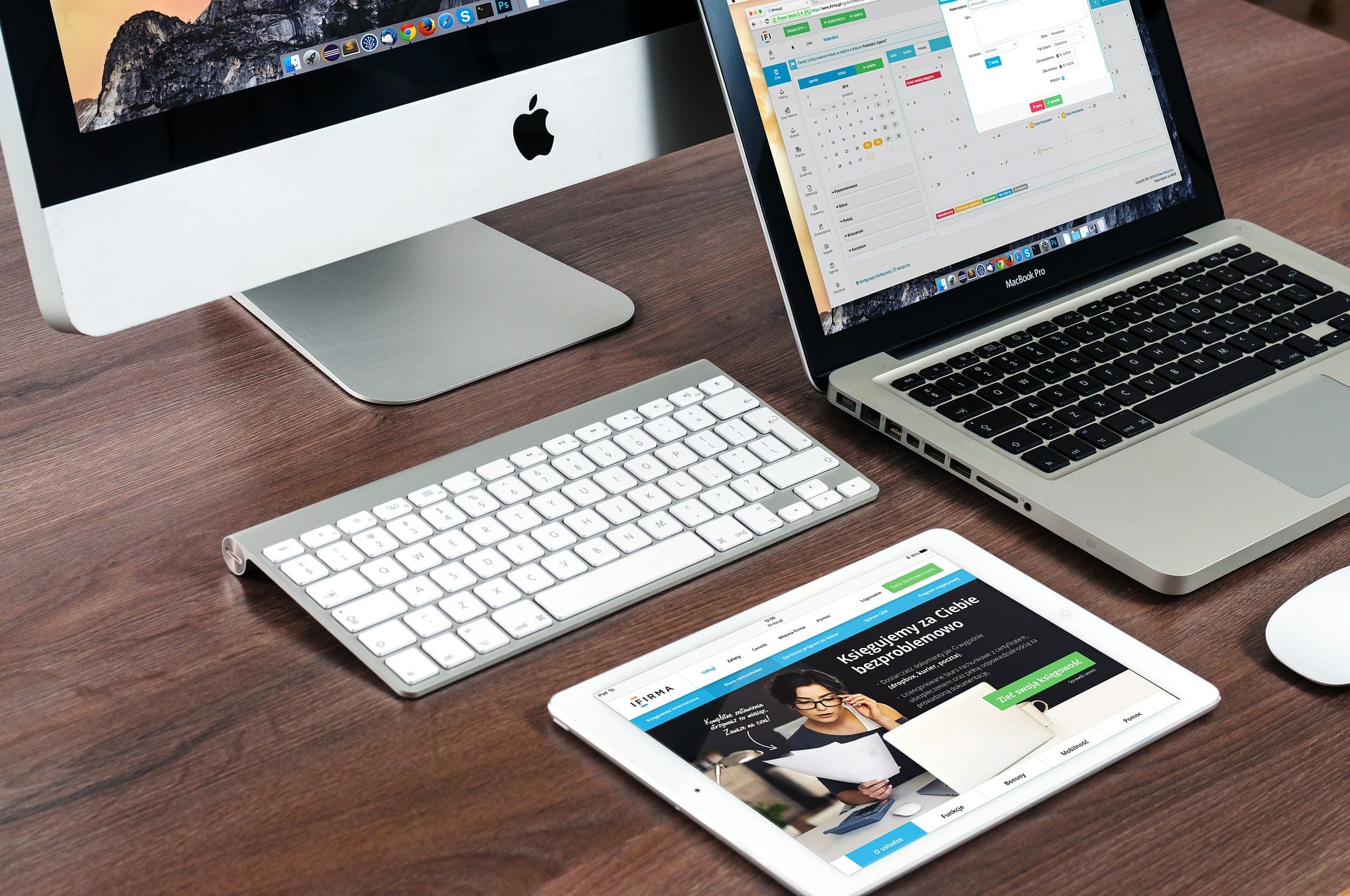 Symbolbild: WWDC von Apple; iMac, MacBook Pro, iPad